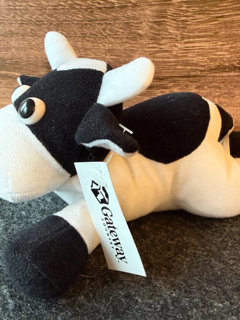 Vintage Gateway Country Cow Computer Mascot Plush 8" - Picture 2 of 9